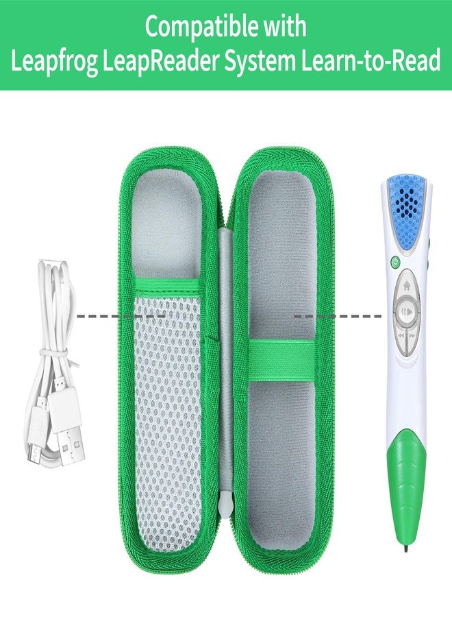 Peyyargo Storage Case Compatible with Leapfrog LeapReader System Learn-to-Read (Green) - Image 3